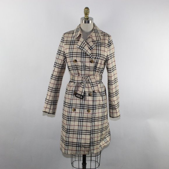 Burberry Check Ladies Trench Coat